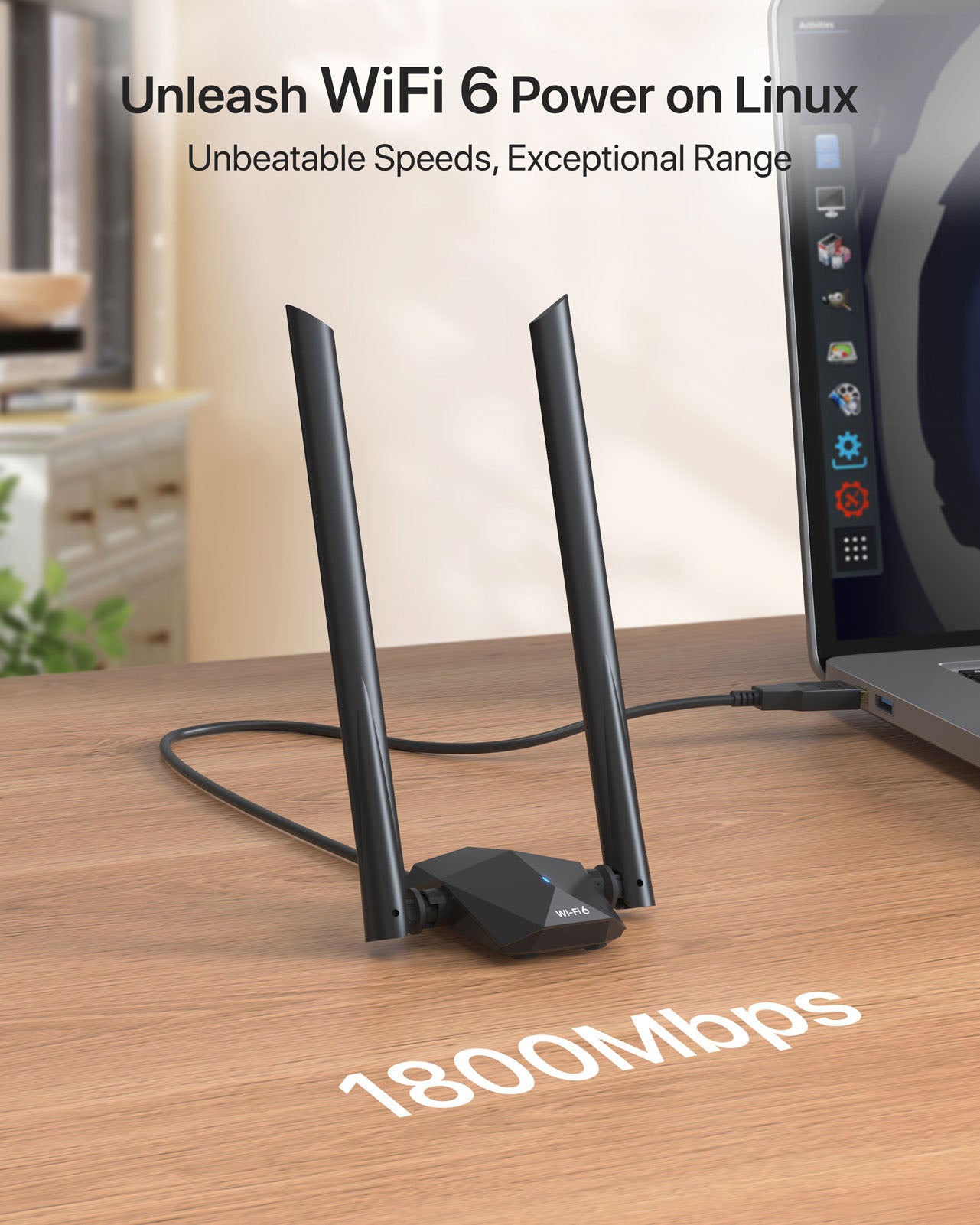 USB Wifi + Bluetooth 2-In-1 Adapter: Unleash Connectivity!